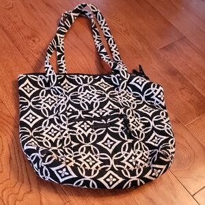 Vera Bradley Black and White Patterned Tote